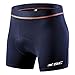 Produktbild XGC Herren Radunterhose Radsportshorts Fahrradhosen mit elastische atmungsaktive 4D Gel Sitzpolster mit Einer hohen Dichte (Blue, M)