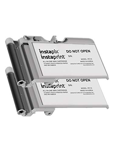 Instaprint 2 Pack Instaprint Cartridges With 20 Total Prints For Minolta Instapix Cameras & Bell+Howell Instaprint Bluetooth Printers #TOP1