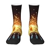 Procesador de computadora con calcetines Magic Light para hombres y mujeres, suaves, transpirables, flexibles, cómodos con diseño elegante, el mejor regalo, blanco, Altoa única
