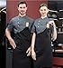 2pcs Men's Fashion Chef Coat Short Sleeve Chef Uniforms for Men Executive Chef Jacket Apron Set