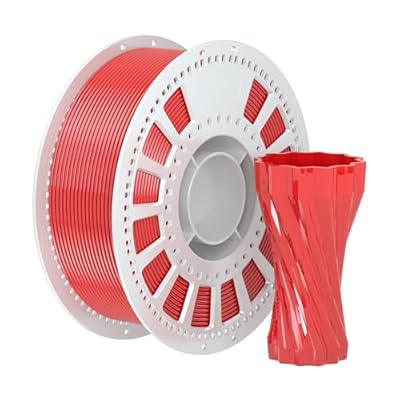 NevsBye Silk PLA 3D Printer Filament, Red PLA Filament 1.75mm, 1kg (2.2lbs)...