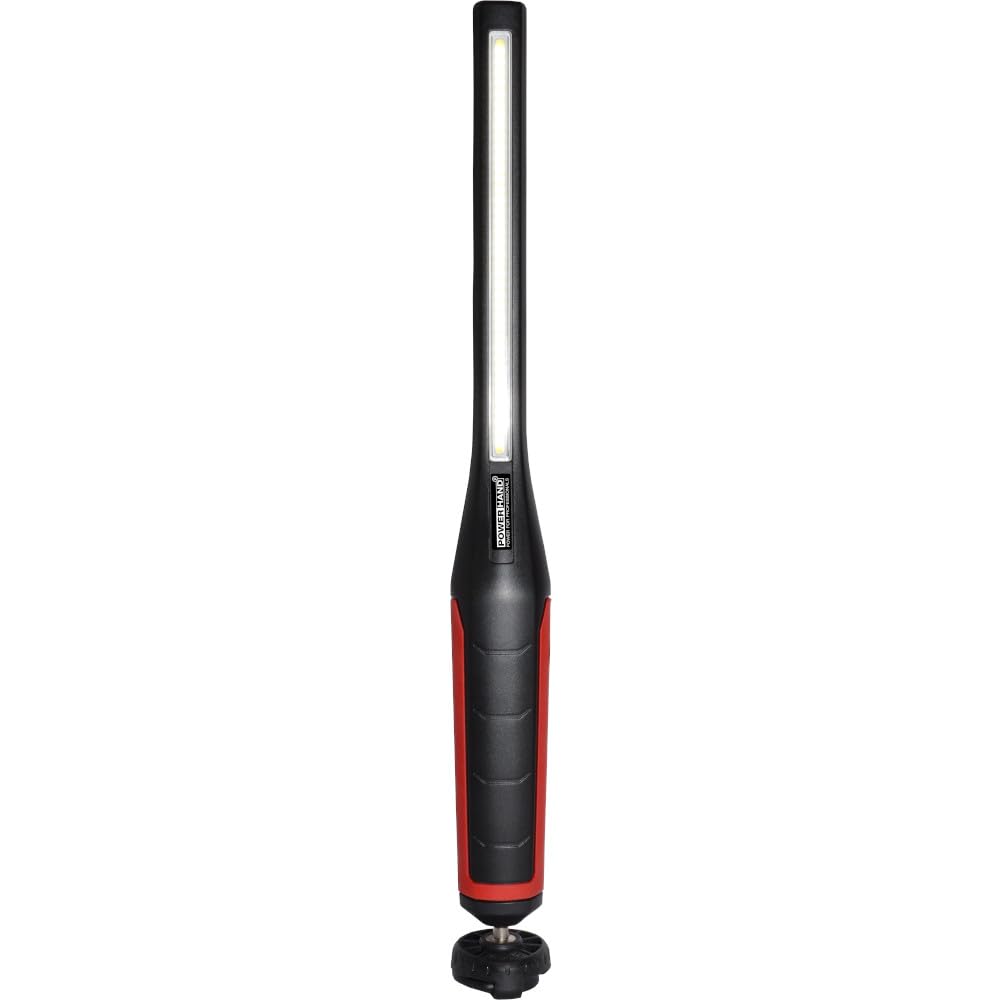 Powerhand Rechargeable 600 Lumen Slimline Work Light Magnetic Base - Red