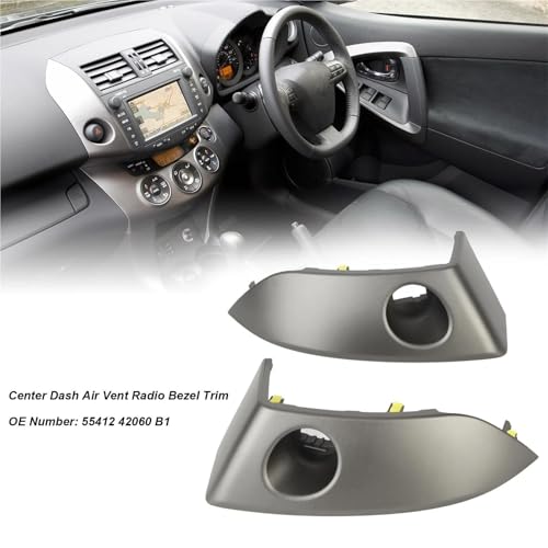 Repara rejillas rotas salpicadero RAV4 2006-2012 con este panel central de radio 6