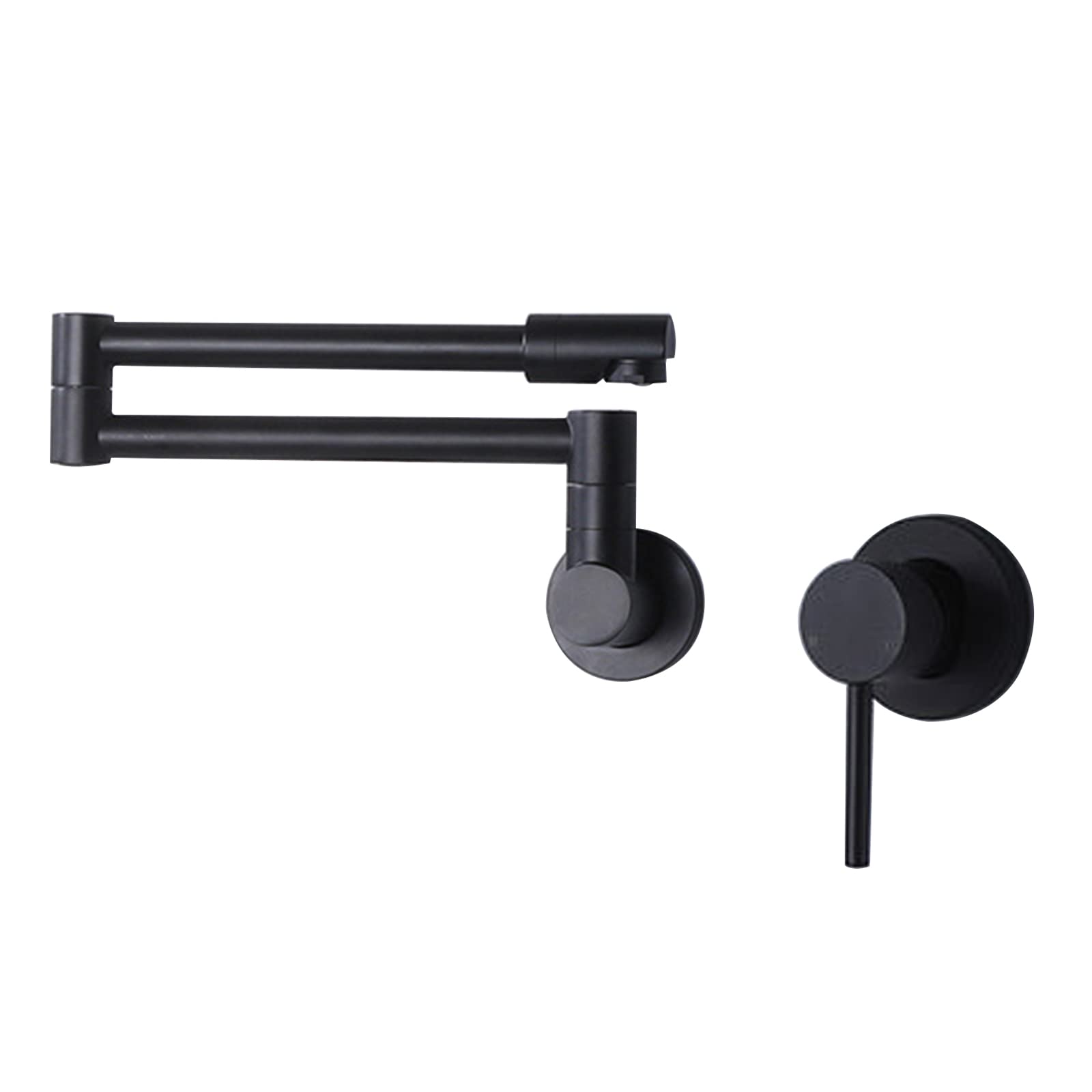 Grifo de cocina plegable cromado con doble función y mezclador monomando de pared