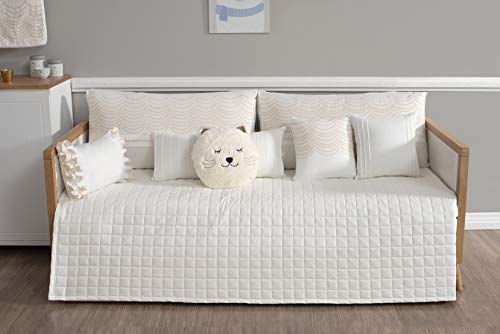 CAMA AUXILIAR ASHLEY MARFIM PERCAL 300 FIOS - 7 peças, Aime Baby, Marfim