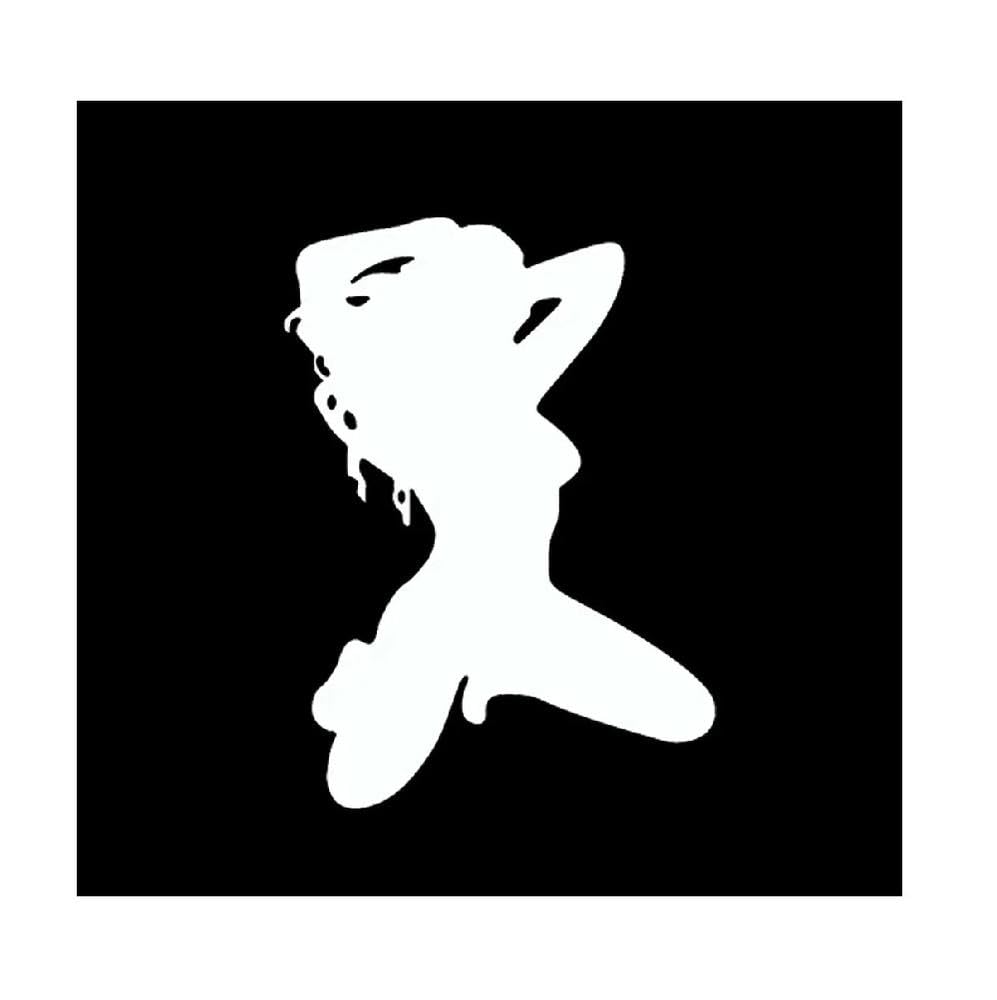Car Stickers 10.5x15cm Vinyl Decal for Rear Windshield Bumper Truck(White)