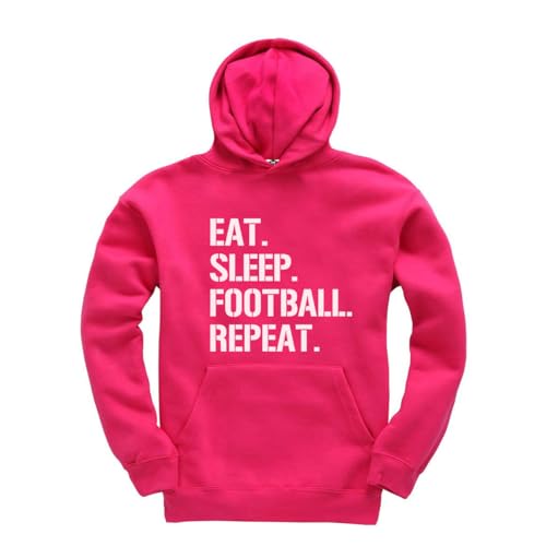 Sweat à capuche enfant football unisexe noir avec message humoristique