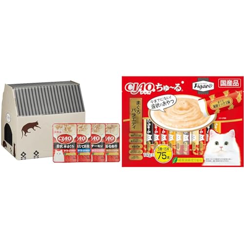 �y2�_�Z�b�g�yAmazon.co.jp����z�zFigaro(�t�B�K��) CIAO�p�E�` �ґ�o���G�e�B 35g×48�� �L�p �E�F�b�g�t�[�h+CIAO����~�� �܂���o���G�e�B 14g×75�{