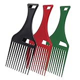 BELLIFFY 3個叉梳大背头 髪型用コーム 高耐久素材製 アフロ ヘアに アップと