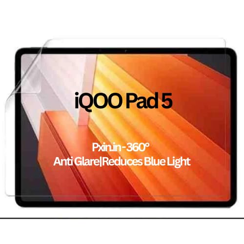 Image of Pxin Tablet Anti Bluelight and Anti Glare Screen Guard compatible with iQOO Pad5 | BLUVLightblock Tech | Scratch Proof | Prevents bluelight | Eye Protection | No Dry Eyes