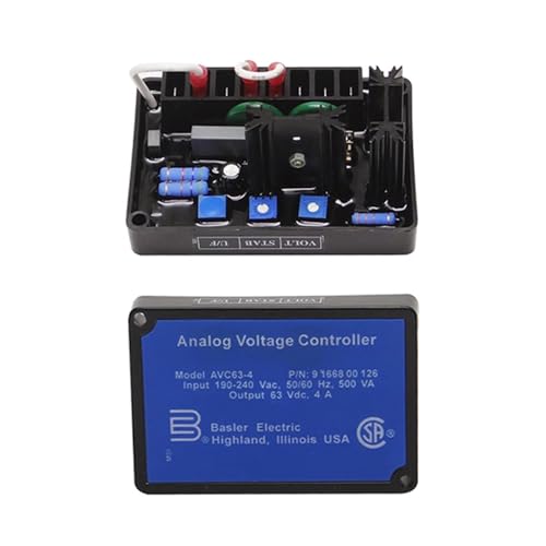 Regulador de voltaje automático AVC63-4 Generador diésel de CA Regulador de voltaje automático Fuente de alimentación Accesorios for grupos electrógenos Estabilizador Reemplazo Aspire(High grey)