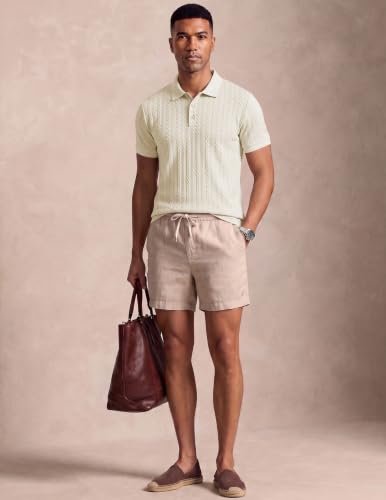 Image of JMIERR Men's Casual Polo Shirt Knitted Textured Short Sleeve Stretch Golf Shirt Summer Vacation Beach Collared Shirts