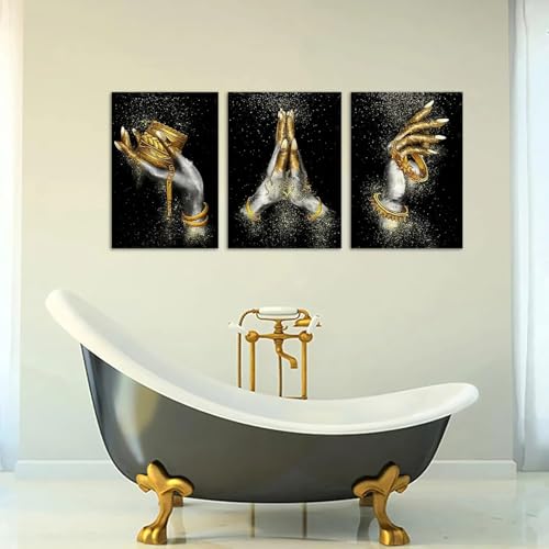 Décoration de chambre à coucher moderne avec tableau triptyque africain - 3