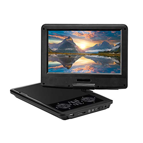 Tragbarer DVD-Player 10,1-Zoll-TV-Player Mit Schwenkbarem Bildschirm HD-DVD-Player, 8 Stunden Langlebiger Eingebauter Akku, Unterstützung Für