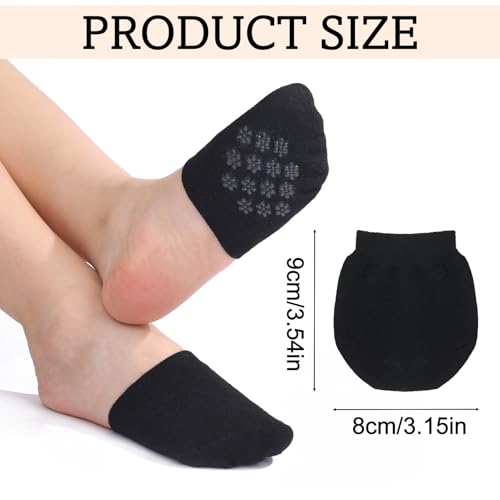 Jspupifip 15 Pairs Half Socks for Women, No Show Toe Topper Socks for Shoes Hidden Toe Covers for Women Multiple Shoes2