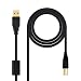 Produktbild Nanocable 10.01.1204 - USB 2.0 Kabel für Drucker mit Ferrit, Typ A/M-B/M, männlich-männlich, schwarz, 4.0 m