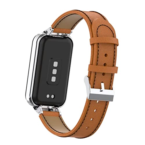 T-BLUER Pulseira de substituição de couro compatível com Xiaomi Redmi Band 2, acessórios de substitu