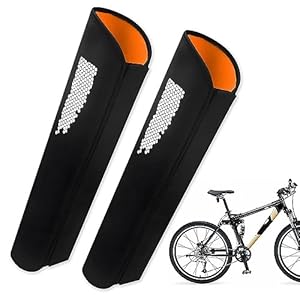 Riisoyu Accu beschermhoes voor fiets, 2 stuks, verhoogt looptijd en levensduur, elektrische accu, afdekking, neopreen, universele pasvorm voor e-bike, fiets