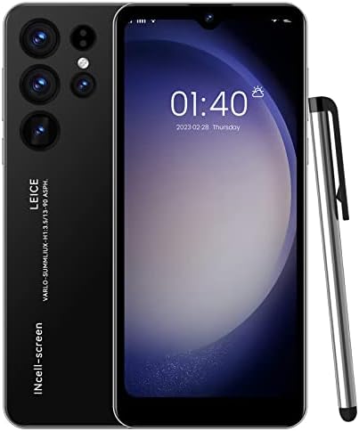 S23 Ultra Android Smartphone, Smart Phone HD Full Screen Phone, 6.1-inch HD Dual Standby Card Slot 1+8G Memory Support Extension 128g, Gift for Family Kids