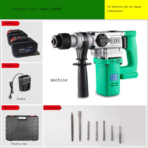 SXTYMV Bohrhammer Schlagbohrmaschine Abbruchhammer Hammerbohrer BüRstenloser Hochleistungs-Elektrohammer… – Bild 3