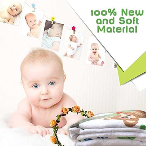 Image of F-FUN SOUL Blue Sky White Clouds Baby Monthly Milestone Blanket 60x40in Nursery Blanket Baby Shower Age Growth Tracker with Bonus Marker