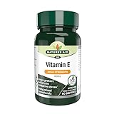 Natures Aid Vitamin E 400iu – Supports Skin, Heart & Immune Health - Natural Source – High Strength Antioxidant – Non-GMO, Gluten-Free – 60 Softgel Capsules
