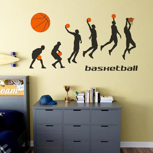 Vinilo Decorativo Deportista Baloncesto Slam Dunk 12x36 pulg miniatura 5