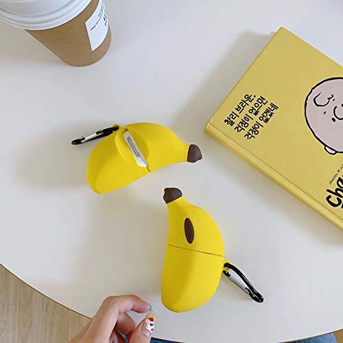 Sgvahy Case For Apple Airpods 1&2 Case Cover Kawaii Airpod Case With Ring Stand Banana Shape Cute Cartoon Soft Silicone Airpods 2Nd 1St Generation Wireless Charging Case Shockproof Protective Case #TOP2