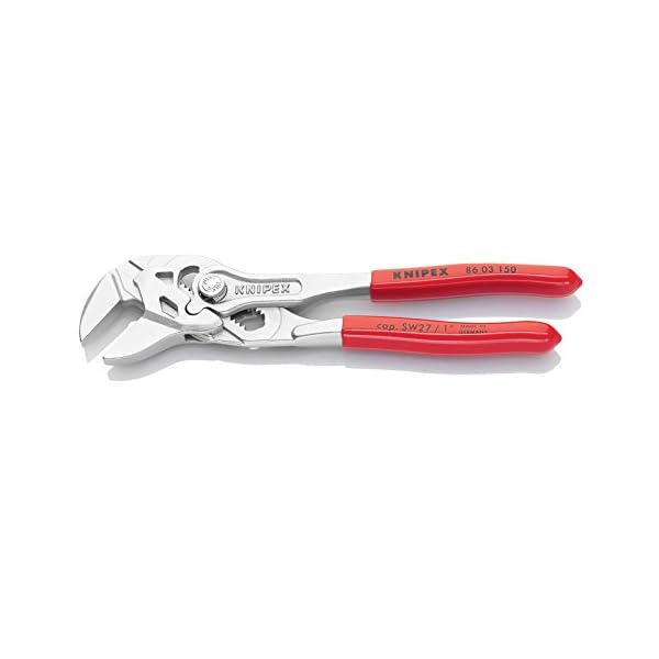 KNIPEX Zangenschlüssel, klein, Multi-Schraubenschlüssel, Chrom-Vanadium, Rostschutz verchromt, 150 mm, 86 03 150 – Bild 3