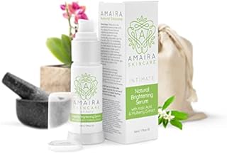 Amaira Intimate Serum Color Evening Cream for Private Areas - Skin Improvement Sensitive Spots for Women - Gentle Kojic Acid Dark Inner Thigh & Privates (1.7oz)
