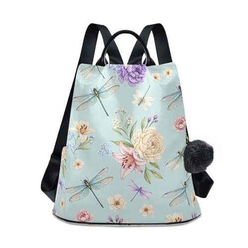 Mochila de libélulas antirrobo para mujer evita hurtos en tus viajes urbanos