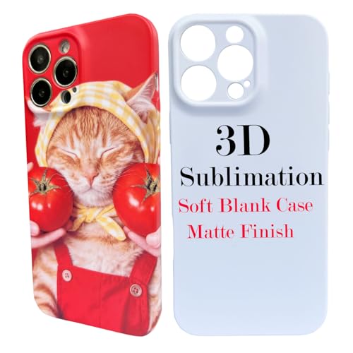 Coque sublimation 3D iPhone 12 Pro Max JUSTRY vierge en TPU souple pour machine vide (lot de 5)