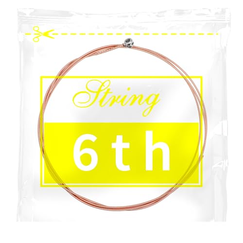 5 Pcs Low E String Guitar Acoustic, Acoustic Guitar Strings Bright and Well Balanced Tone Light...