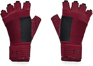 Under Armour Men's Weightlifting Gloves , League Red (626)/Dark Maroon , Small