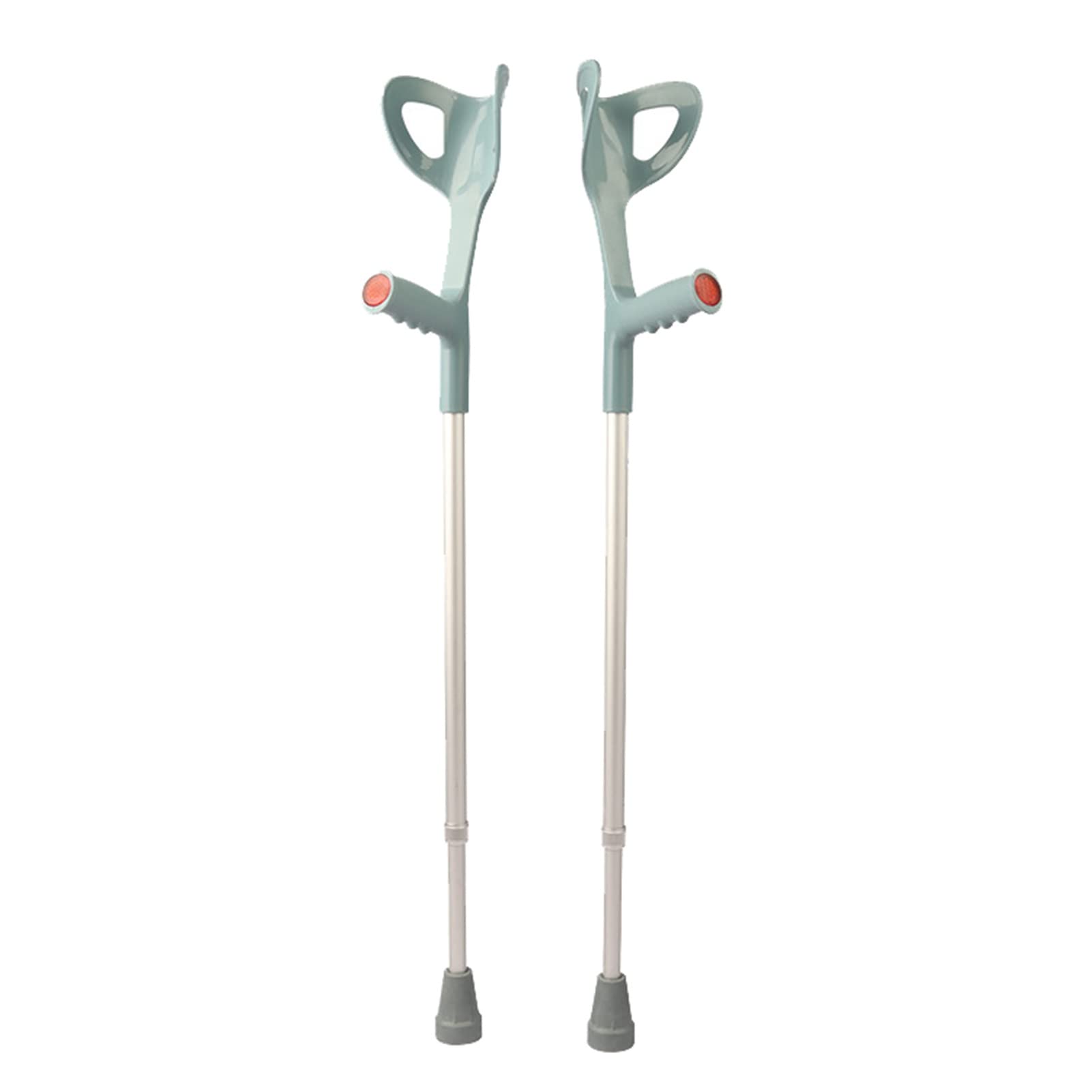 Muletas de Antebrazo Ajustables, Muletas Ergonómicas de Antebrazo para Adultos, Muletas Ligeras de Aluminio para Caminar, Adecuadas para Ancianos, Discapacitados, 1 Par