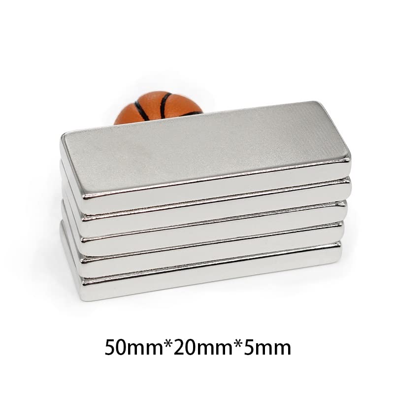 1/2/5/10PCS 50x20x5mm Quadrate Block Rectangular Neodymium 50x20x5 Permanent 50 * 20 * 5 Magnets(5PCS)