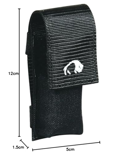 Tatonka Tool Pocket L - Gürteltasche für Multitools, Taschenmesser oder Taschenlampe - Mit Klettverschluss-Deckel -Innemaße: 12 x 5,5 x 2,5 cm, Schwarz