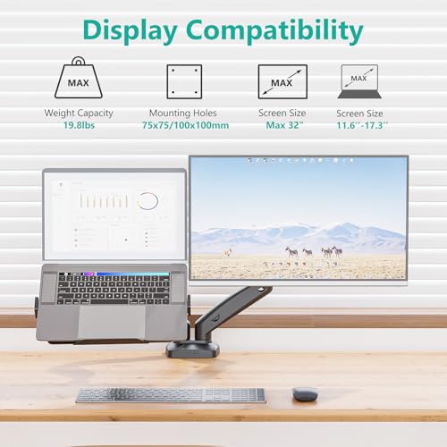 image for WALI Laptop Mount for Desk, Laptop Arm Mount for 17