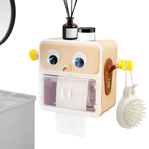 Porte-serviettes mural et distributeur de lingettes ventouse pour salle de bain - 2