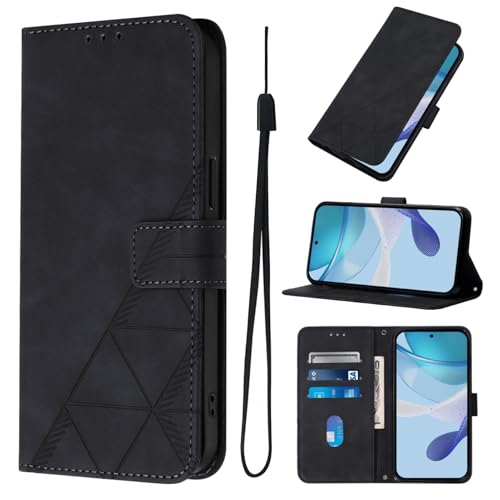 �X�}�z�P�[�X �Ή��@�� for Oukitel C68 Plus �X�}�z�P�[�X�y�J�[�h�z���_�[�E�E�H���b�g�E�}�O�l�b�g�o�b�N���E�t���b�v�E�X�^���h�@�\�t���zBlack