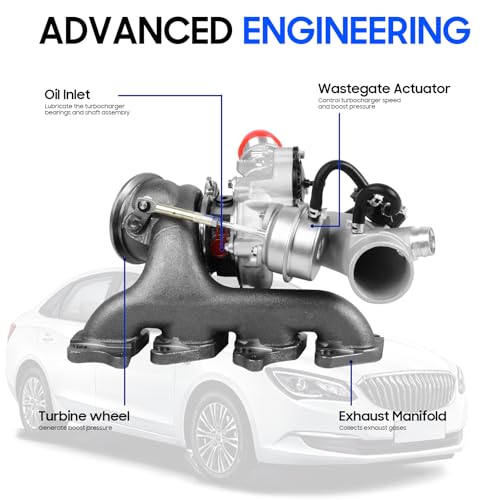 DOFOCH 667-203 Turbo Turbocharger Kit with Gasket for Chevy Chevrolet Cruze 2011-2015 1.4L, Buick Encore 2013-2021 1.4L, Sonic 2012-2020 1.4L, Trax 2013-2021 1.4L Turbo Replaces# 55565353 by DOFOCH - Used condition - Image 4