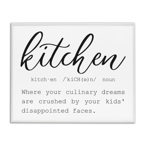 'Funny Kitchen Phrase Definition Cooking'| Framed Giclee Art