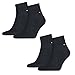 Produktbild Tommy Hilfiger Herren Quarter Socken Kurzsocken Business Socken 342025001 4 Paar, Farbe:Blau, Menge:4 Paar (2x 2er Pack), Größe:39-42, Artikel:-322 dark navy