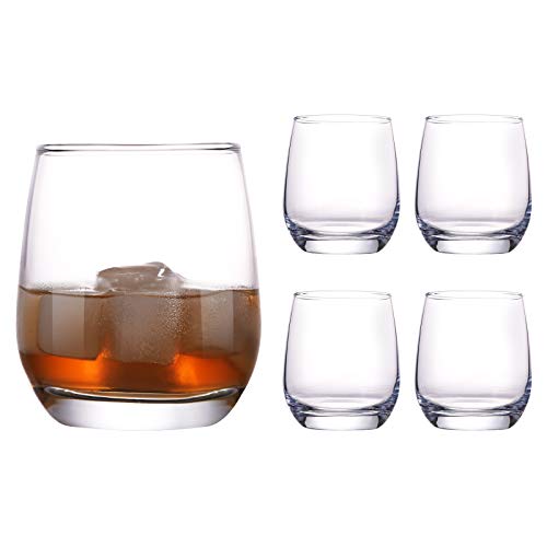 Black Friday - 70% OFF Stemless Wine Glass, Elegant Cocktail Glasses Dishwasher Safe, Durable Water Drinking Glass Cups Daily Use for Red and White Wine Party Glassware Set of 4 (12 Ounce)