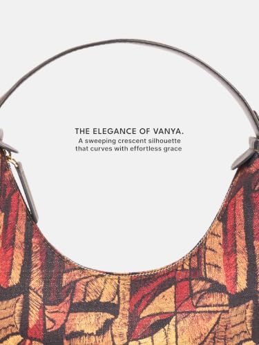 Image of ZOUK Women's Vanya Baguette | Crossbody Vegan Leather Sling Bag | Detachable Strap