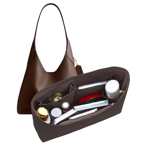 DOIAPUOS Dupont Paper Purse Organizer Inserts for brooklyn 28 Insert Keeps Tote HandbagBrown