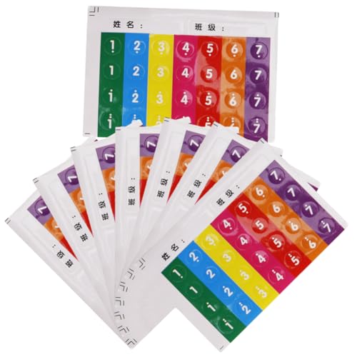 BESTonZON Percussion Musical Instrument Parts 8pcs Pan Flute Note Stickers Safe Material for Beginners