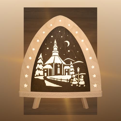 weigla - Dekoleuchte original Erzgebirge I Motiv Seiffen I 1 LED Lampe...