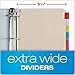 Oxford 3 Ring Binder Dividers, 8 Tab, Insertable Multicolor Big Tabs, 4 Sets (R215-8A3), Assorted