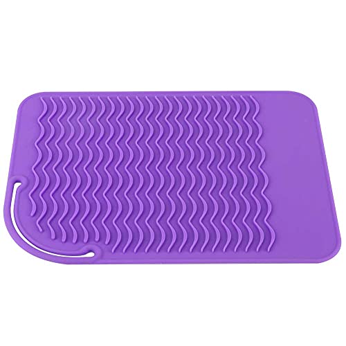 Tapete resistente al calor para rizadores eléctricos morado miniatura 7